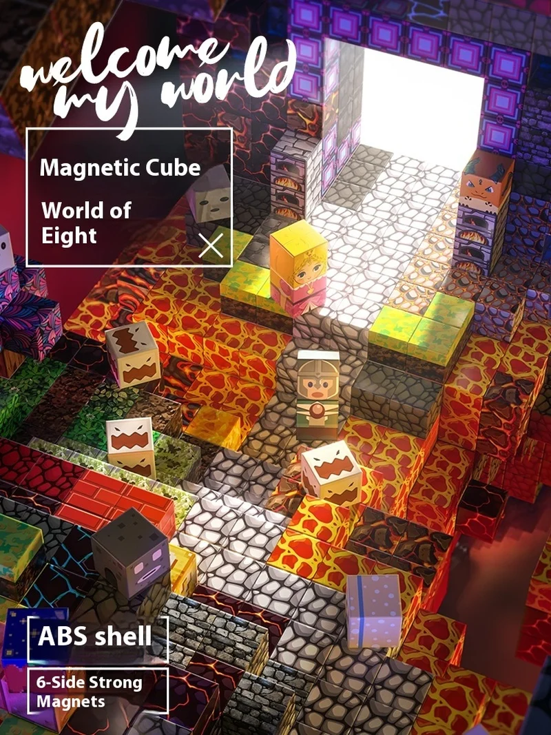Juego completo de bloques de construcción magnéticos STEM Montessori, juguete educativo de construcción para niños y niñas, regalo de Navidad