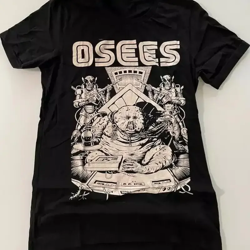 OSEES Tour in Black  T shirt All Size S To 5XL