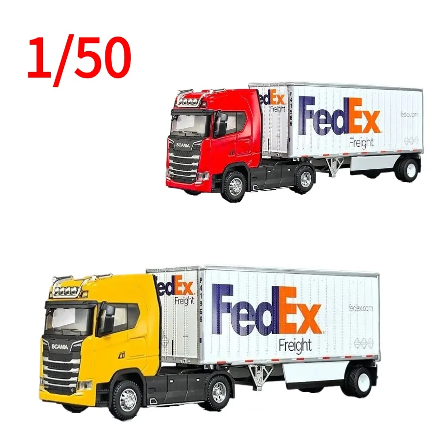 

DM Diecast 1:50 Heavy Duty Truck Container Cargo Truck Alloy Model Car DM Play Vehicles Collectible Model Cars Toys