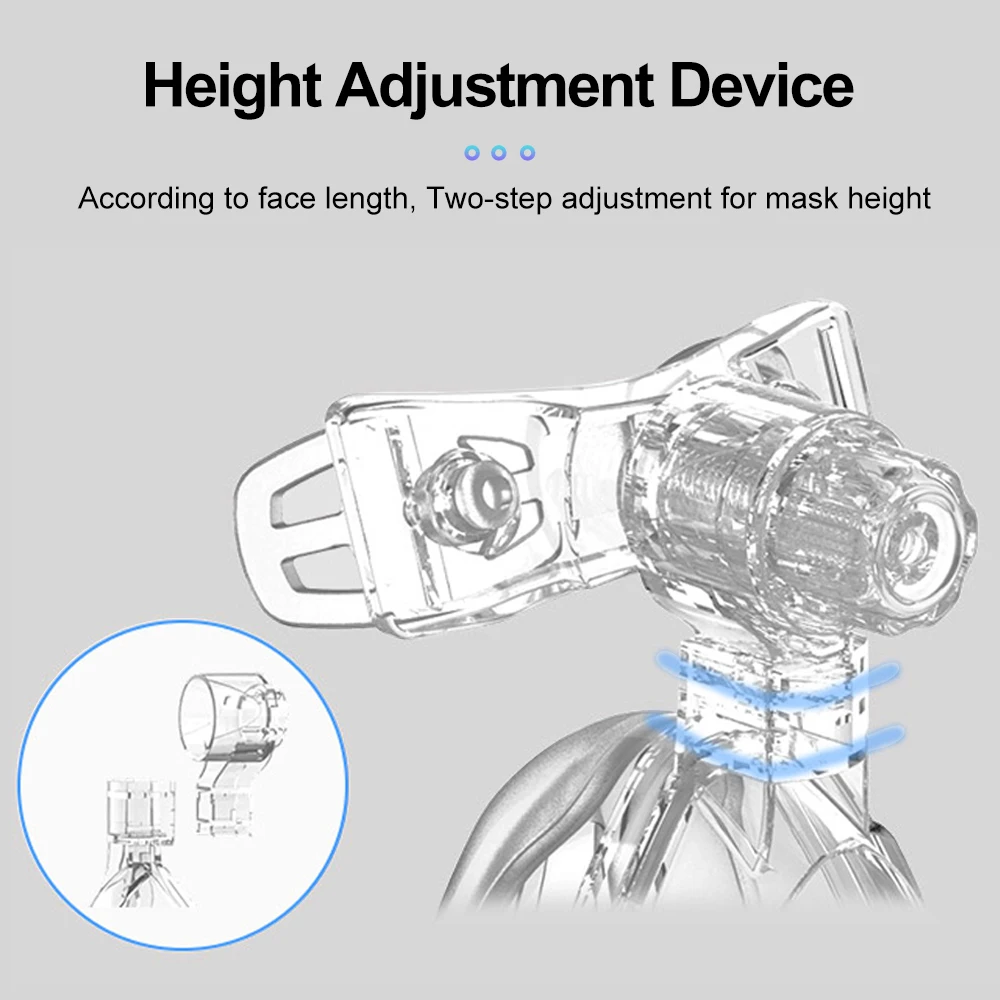 CPAP Full Face Mask  Mouth Nasal Mask for Auto BiPAP CPAP with Headgear for Sleep Apnea Anti Snoring