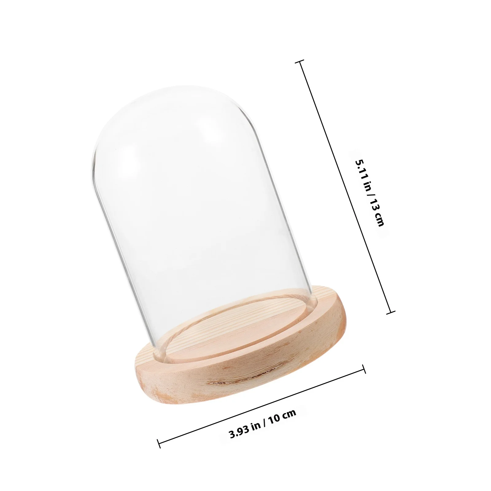 قبة زجاجية شفافة لعلبة عرض الزهور المحفوظة لديكور عيد الحب وغطاء المناظر الطبيعية الزجاجية #2