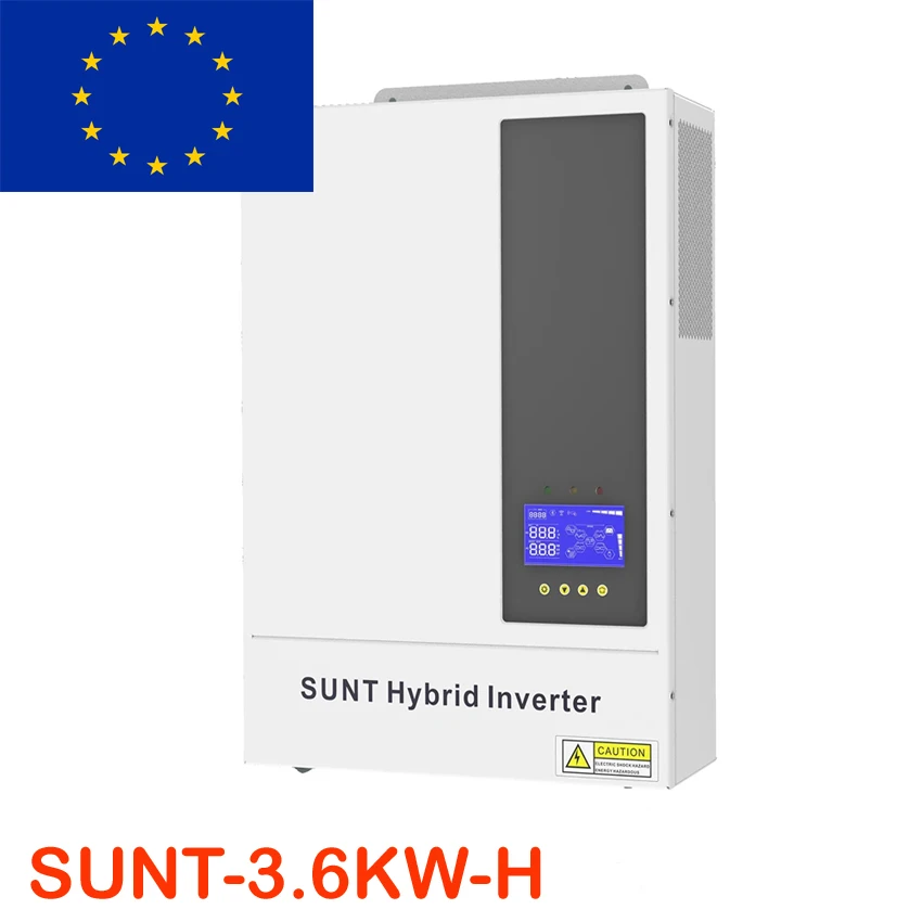 3.6KW 3600W 48V DC to 220V 230V AC Solar Hybrid Storage Inverter MPPT Charger Max 500V PV Input with Time Control Bluetooth