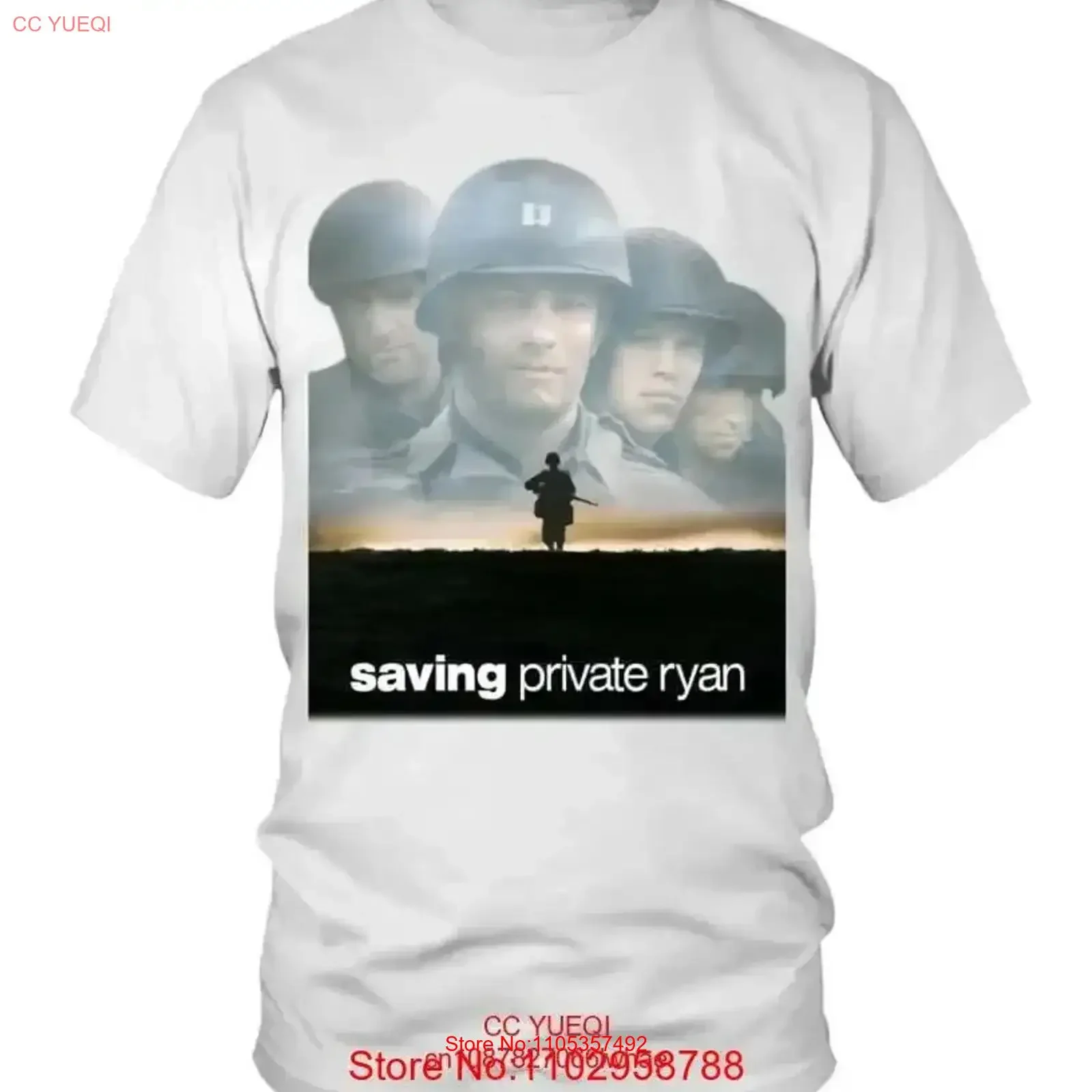 022 SAVING PRIVATE RYAN WT T SHIRT SIZE S 5XL vintage Washed Breathable Soft graphic Casual Unisex Stretched Slightly