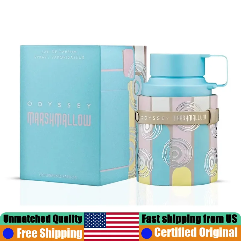 

Armaf Odyssey Marshmallow Eau de Parfum Spray 3.4 Oz Original Arab Perfumes 100 ML Lasting Floral Fruity Gourmand Unisex Cologne