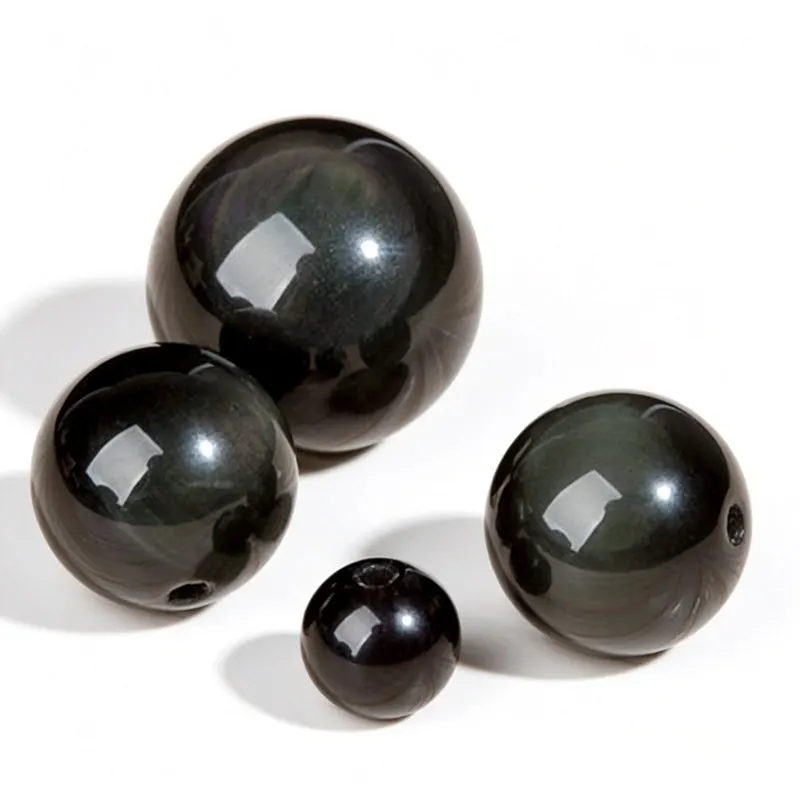 10Beads Natural Obsidian Round Loose Beads 6mm 8mm 10mm TSB0403