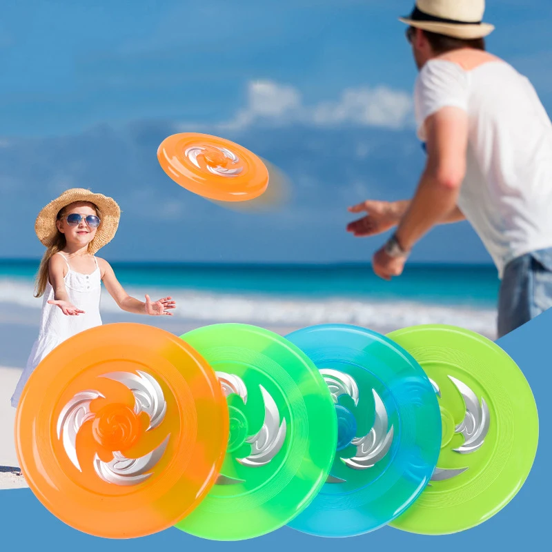 20cm Luminous Fliegende Gericht Led-leuchten kinder Hand Werfen Zurück Rotierenden Spielzeug Kinder Strand Outdoor-Sport-Spielzeug