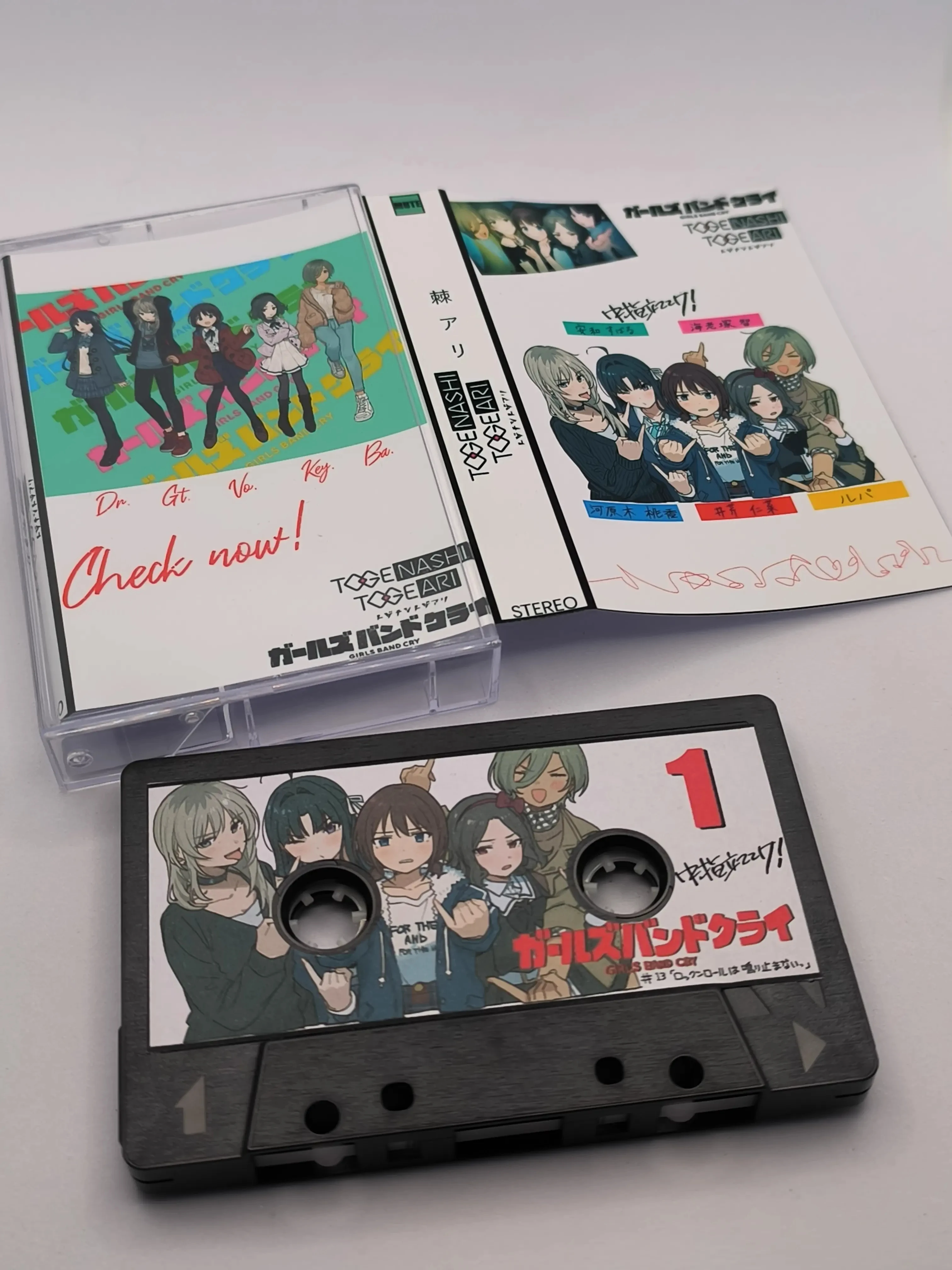 Anime GIRLS BAND CRY TOGENASHI TOGEARI Music Tape Greatest Hits OST Album cassette Cosplay Walkman Recorder Car Soundtracks Box