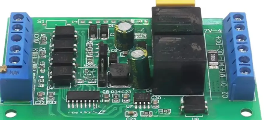 12V 24V DC Motor Reversing Controller With Overload Protection 0.2A-10A Adjustable Current Limit Switch Compatibility For Indust