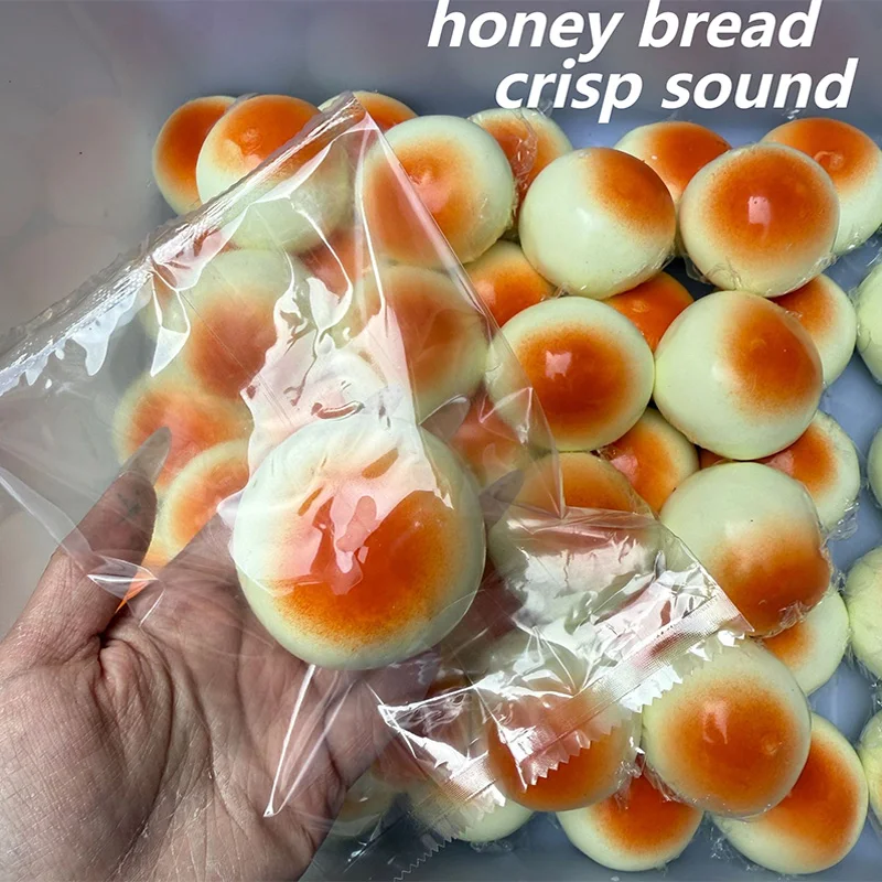 Honey Bread Crispy Diy Handmade Squishy Slow Rebound Stress Relief Toy Asmr Sensory Gift For Reducing Boredom Practical Present