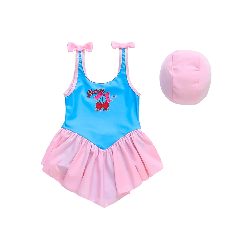 

Baby Girls Swimsuit Young Girl One-Piece Quick Dry Swimwear Princess Bathing Suit Little Girls Swimming Wear Bikini Size 2-9Y