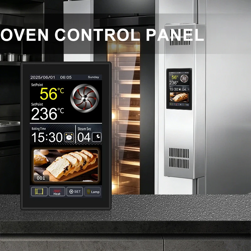 MK5L19-61 Color Screen Oven Series Controller IP68 Waterproof Temperature Control Panel for Commercial Oven Use