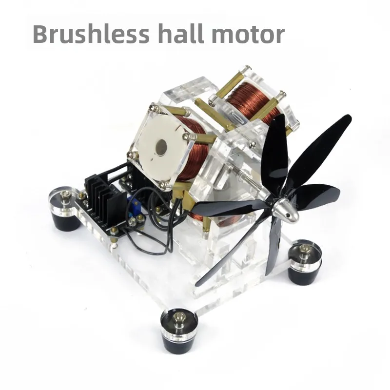 

Модель бесщеточного двигателя с тремя катушками, высокоскоростной двигатель Холла, 12 В, модель физической технологии, игрушка