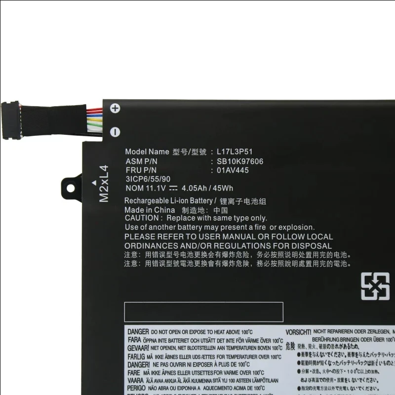 CP Laptop Battery L17C3P51 11.1V 45Wh For ThinkPad E480 E580 E485 E585 E490 R480 R580 Series L17M3P52 L17M3P51 L17L3P51 01AV446