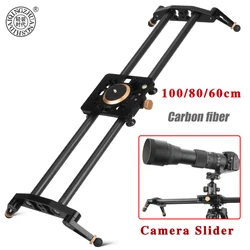 60cm Carbon Camera Slide Follow Focus Motorized Electric Control Delay Photo Video Slider Track Rail for Time Lapse Photography