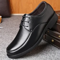 Men's Dress Shoes Lace-up Business Men Leather Shoe Elegant Work Shoes Autumn 2025 New Casual Mens Shoes Fashion Zapatos Hombre