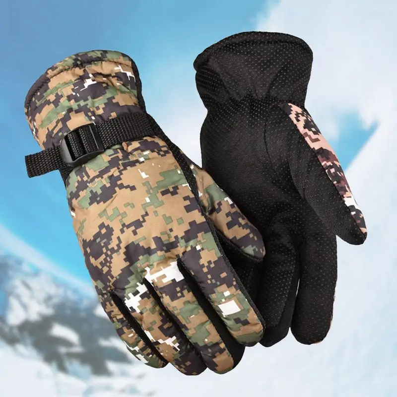 Winter Snowboard Ski Gloves Cotton Waterproof Breathable Snow Gloves Motorcycle Gloves For Cold Weather Men Women