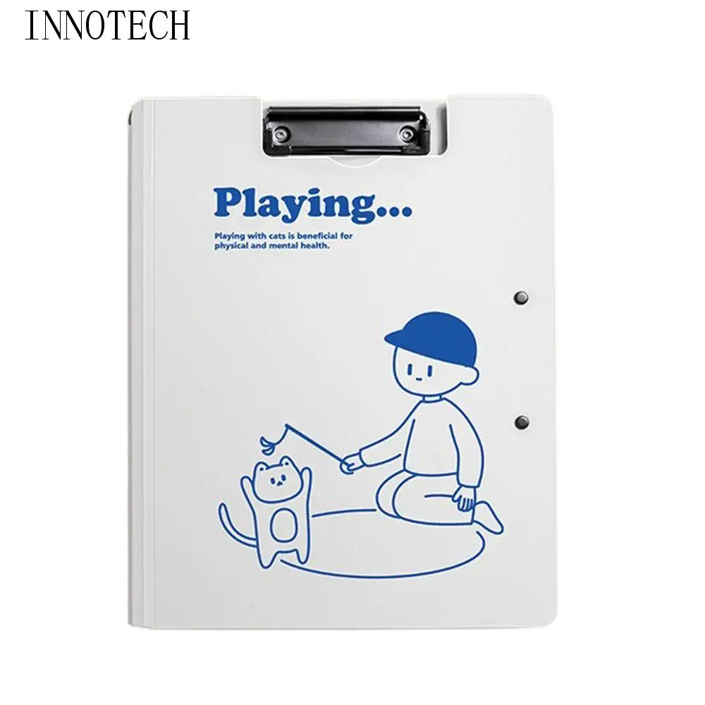 

Portable Writing Pad A4 Board Clip Folder Waterproof Large Capacity File Clipboard Memo Clip A4 File Organizer School Office