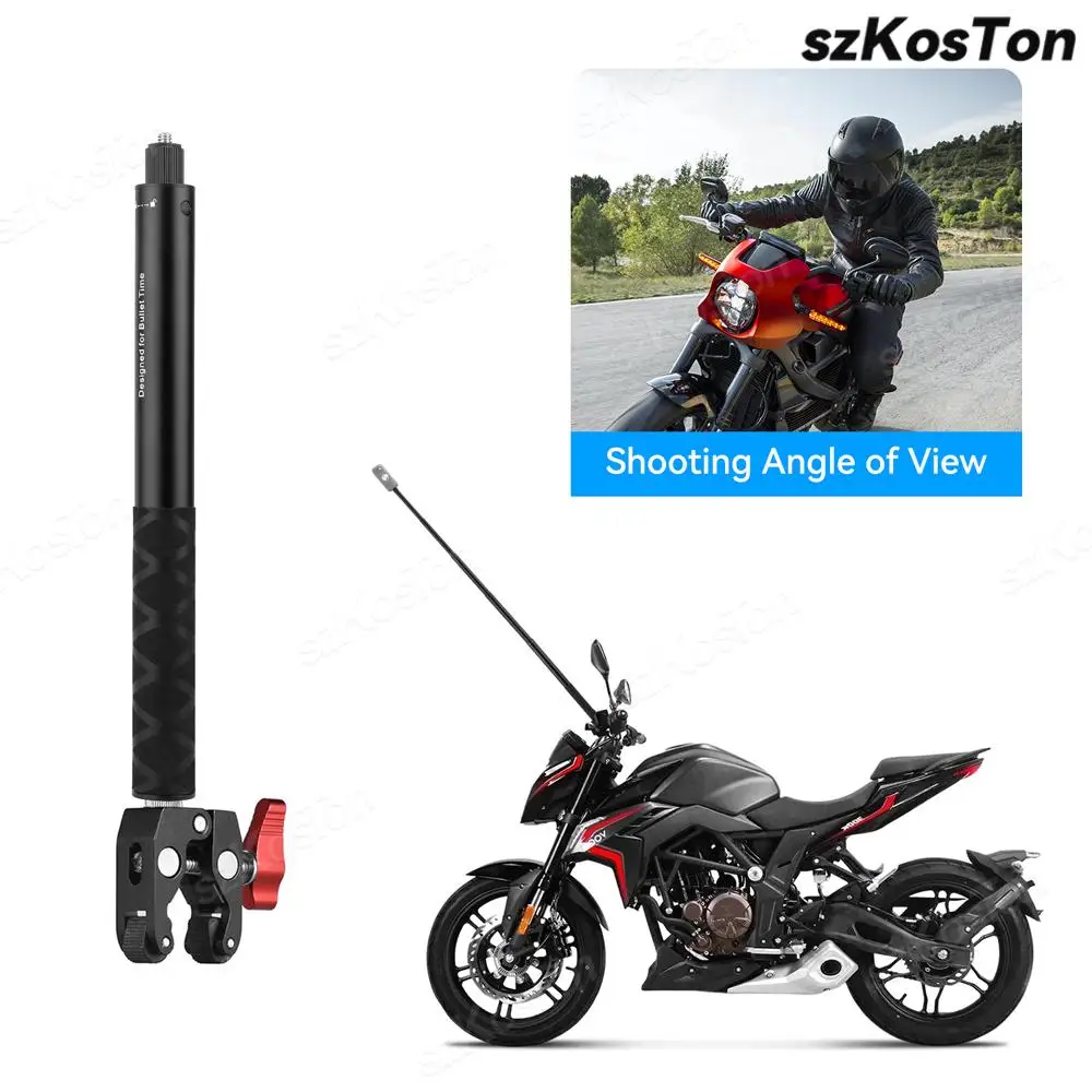 

Motorcycle Person View Invisible Selfie Stick for Insta360 X3 X2 R DJI Action 3 4 Camera for GoPro 8 9 10 11 12 Accessories