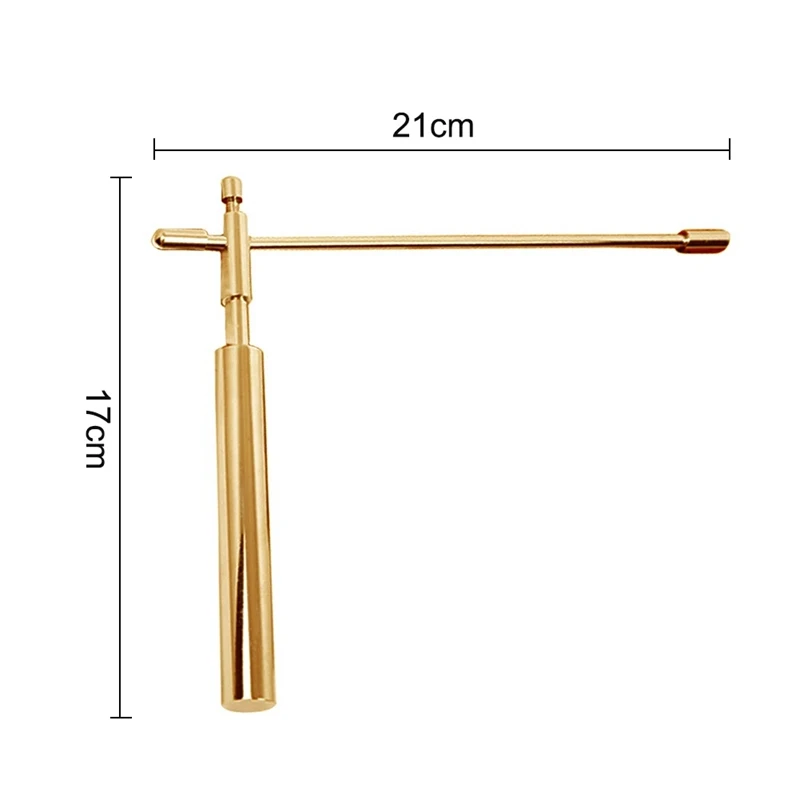 Varilla de espiga de búsqueda de dragón de cobre, Detector ajustable de energía al aire libre, herramienta desmontable de mano