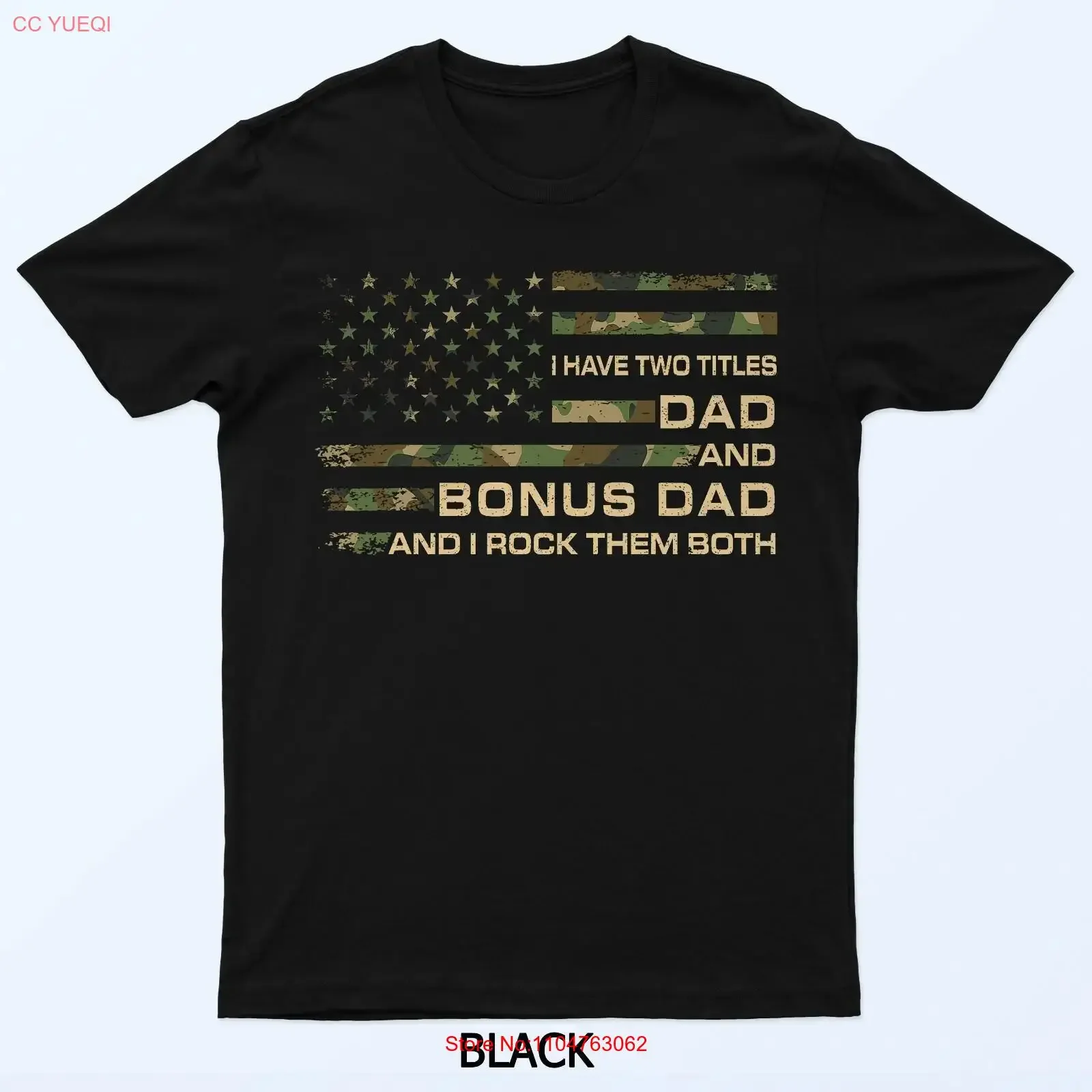 I Have Two Titles Dad And Bonus Fathers Day Step Men T Shirt vintage Washed graphic homme fashion Versatile