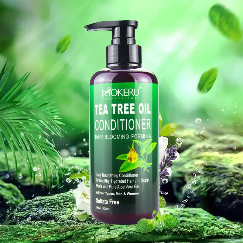 Mokeru TEA TREE OIL  CONDITIONER improve split ends & broken hair SHINY & BEAUTIFUL  Smooth and glossy 500ml