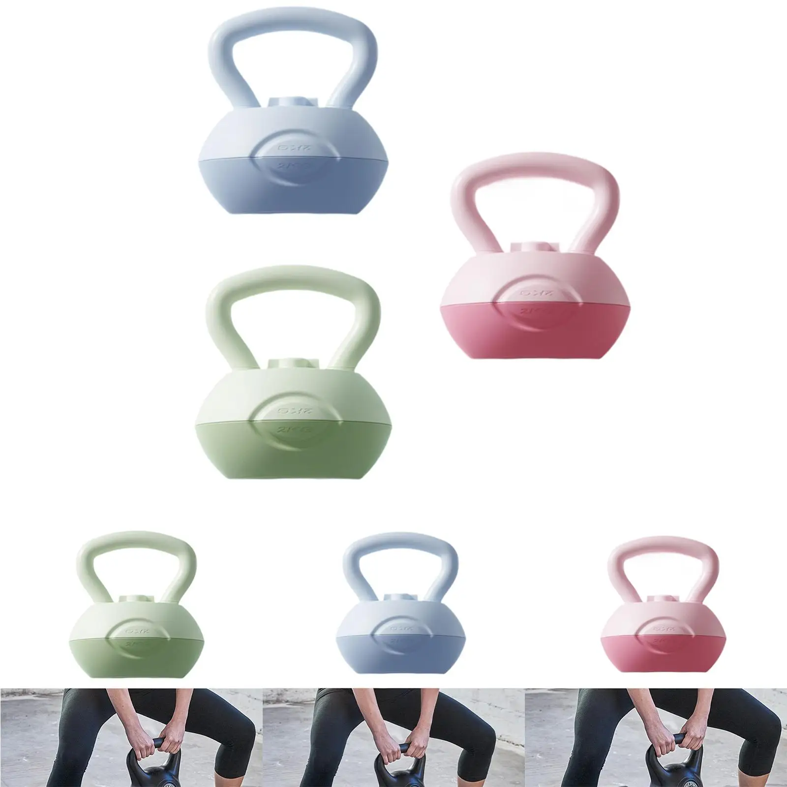 Kettlebell wypełniony wodą, sprzęt do ćwiczeń w domu, wszechstronne ćwiczenia ciała, kettlebell fitness