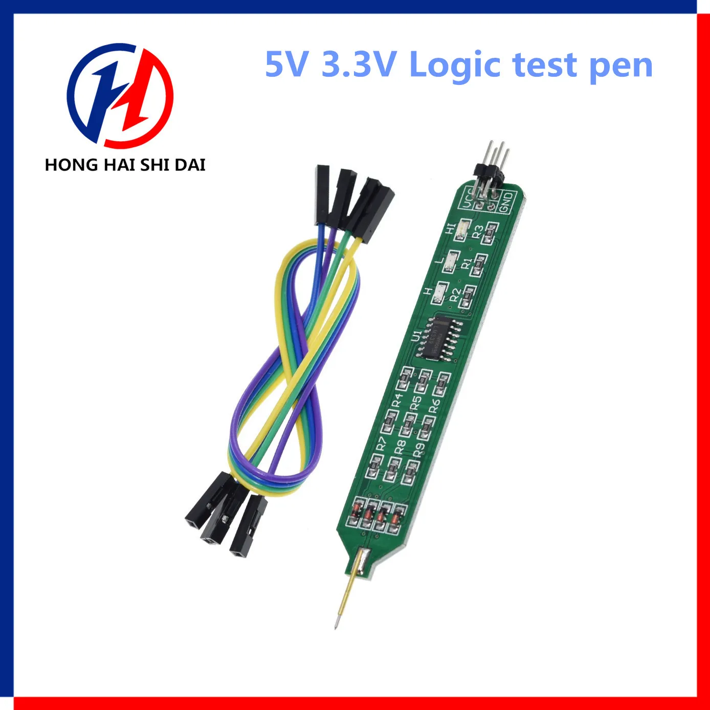 Logic Tester Pen Level Tester 5V 3.3V Digital Circuit Debugger Convenient and Quick Learning Board Necessary Tools