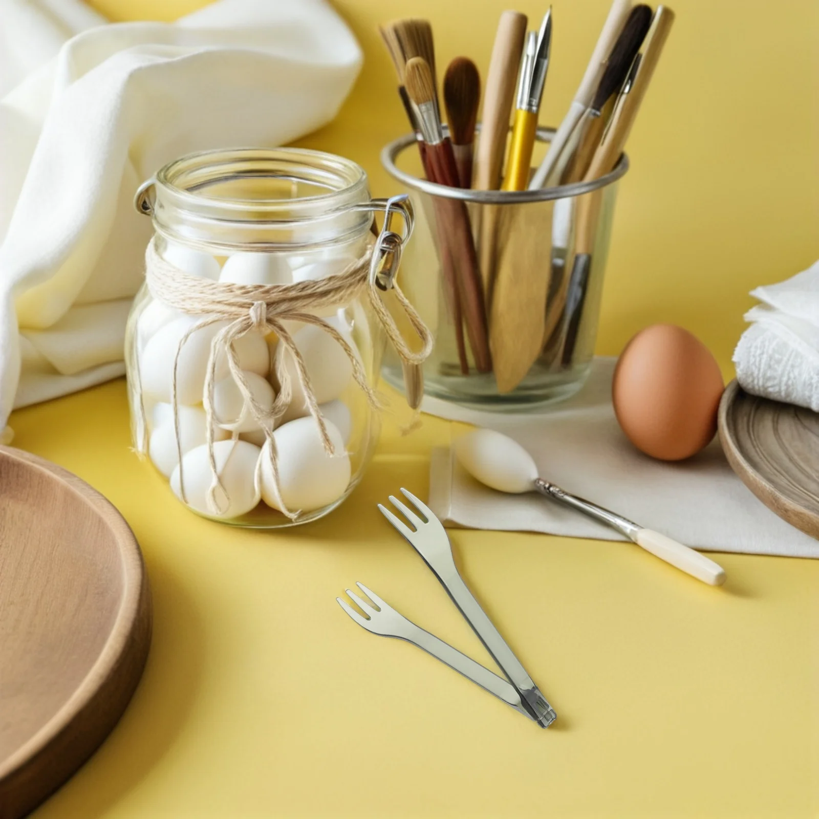 

40Pcs 2-in-1 Fruit Forks Cake Dessert Mini Tongs Set Elegant Design for Salads Appetizers Parties Kids Snacks Forks Dessert