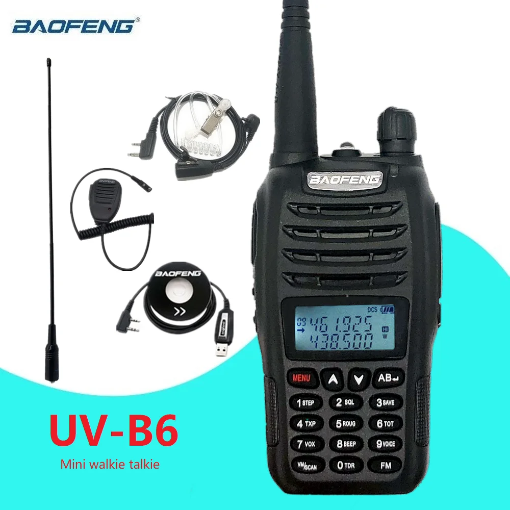 

Mini Walkie Talkie Baofeng UV-B6 Scanner Radio Station vhf uhf Two Way Radio Amateur hf Transceiver Woki Toki for Hunting uv b6