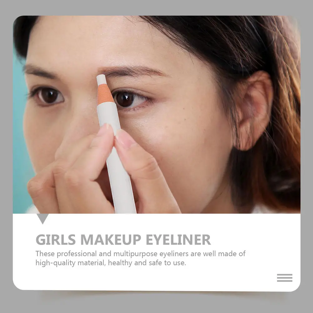 4 pezzi di eyeliner bianco multiuso, impermeabile, resistente al sudore, strumento per disegnare il contorno degli occhi, accessorio per occhi, penna per eyeliner