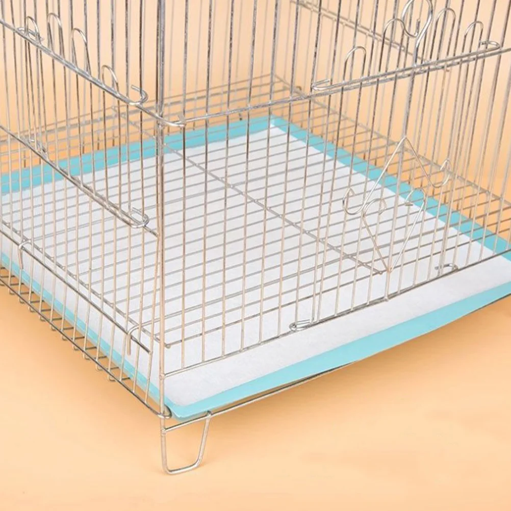 

100 Pcs Bird Cage Liner Paper Parrot Cage Bottom Cushion Thicken Puppy Pee Pads Safe Breathable Odor Elimination Pet Supplies