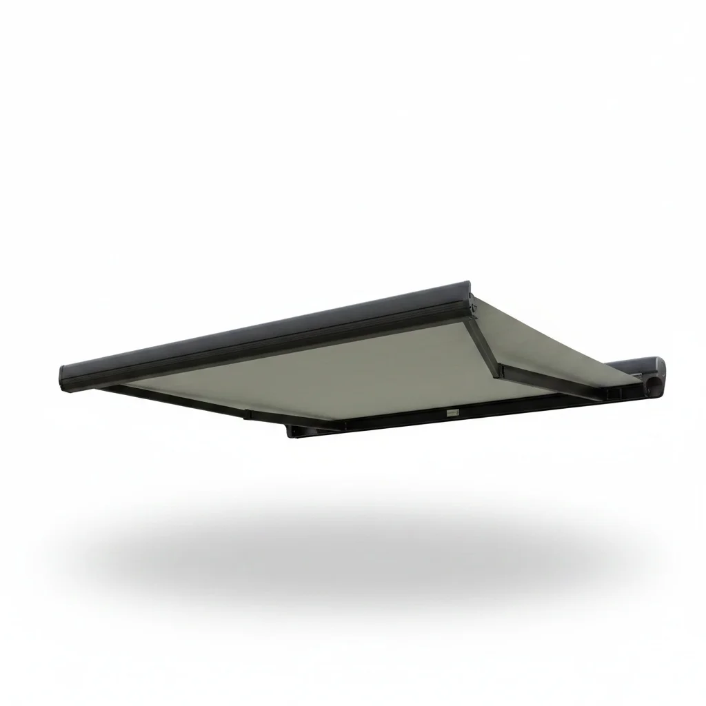 

Retractable RV Awning, 12V Motorized Aluminum Caravan Awning For Camper Van, Waterproof Sun Shade, Side Mounted 2.5m 3m