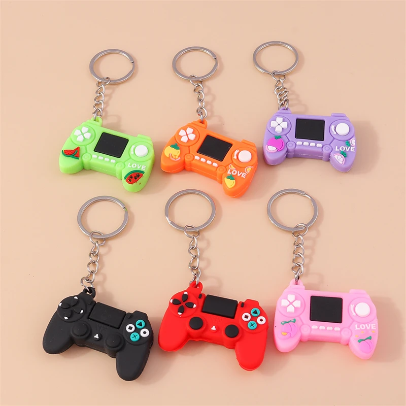 Cute Game Machine Keychains Resin Game Console Charms Keyrings Souvenir Gifts for Women Men Handbag Pendants Key Chains