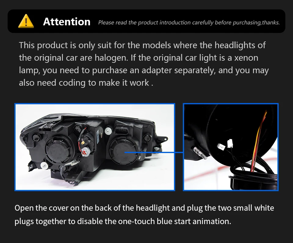 Car Lights for Golf 7 2013-2017 MK7 LED Auto Headlight Assembly and Front Grill Upgrade Dynamic Bifocal Lens LHD RHD Accessories