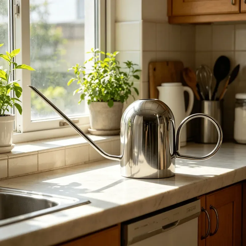 Modern Stainless Steel Cold Brew Kettle Creative Teapot Luxury Home Decor Living Room Soft Ornament Pouring Pot Model Display