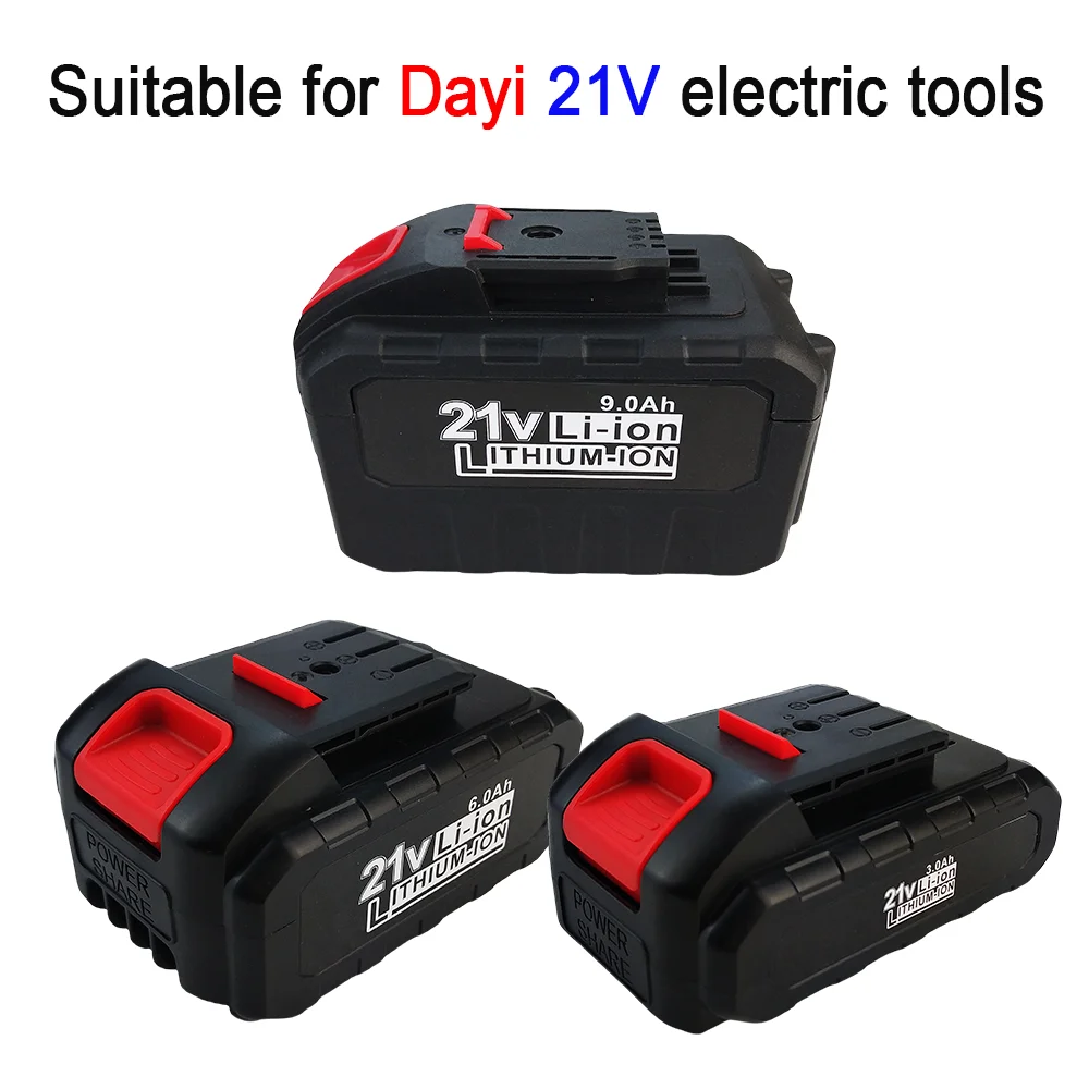 

For Dayi 21V 3.0/6.0/9.0Ah Lithium-ion Rechargeable Power tool Battery Suitable for Cordless Electric wrench, drill, saw etc