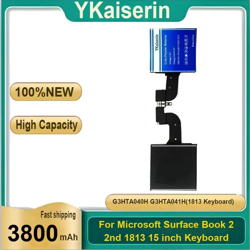 

Tablet Battery 3800Mah For Microsoft Surface Book 2 2Nd 1813 15 Inch Keyboard G3HTA040H G3HTA041H