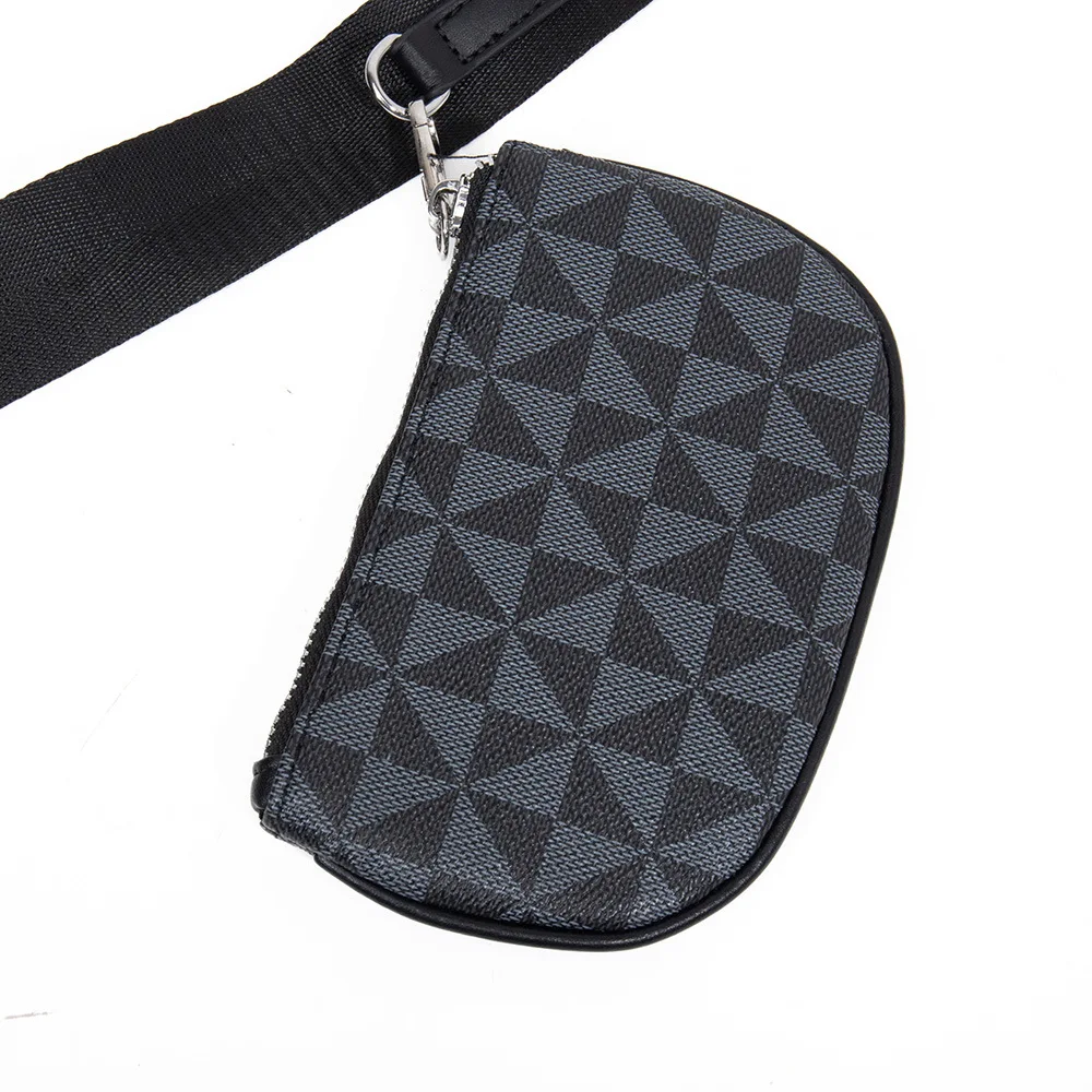 Drei-in-Eins-Design Herren-Umhängetaschen, modische Umhängetasche mit Rautenmuster für Herren, Schulter-Messenger-Bag, Herren-Handtasche – Detail 19