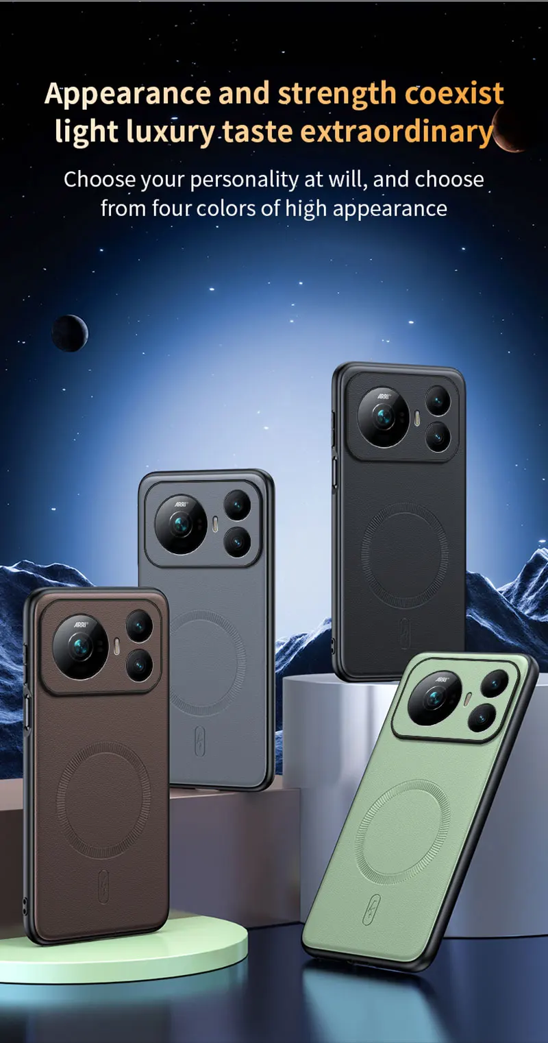 Hülle für Honor Magic 9, magnetische Leder-Schutzhülle, Anti-Fingerabdruck, rutschfest, PC+TPU – Detail 7