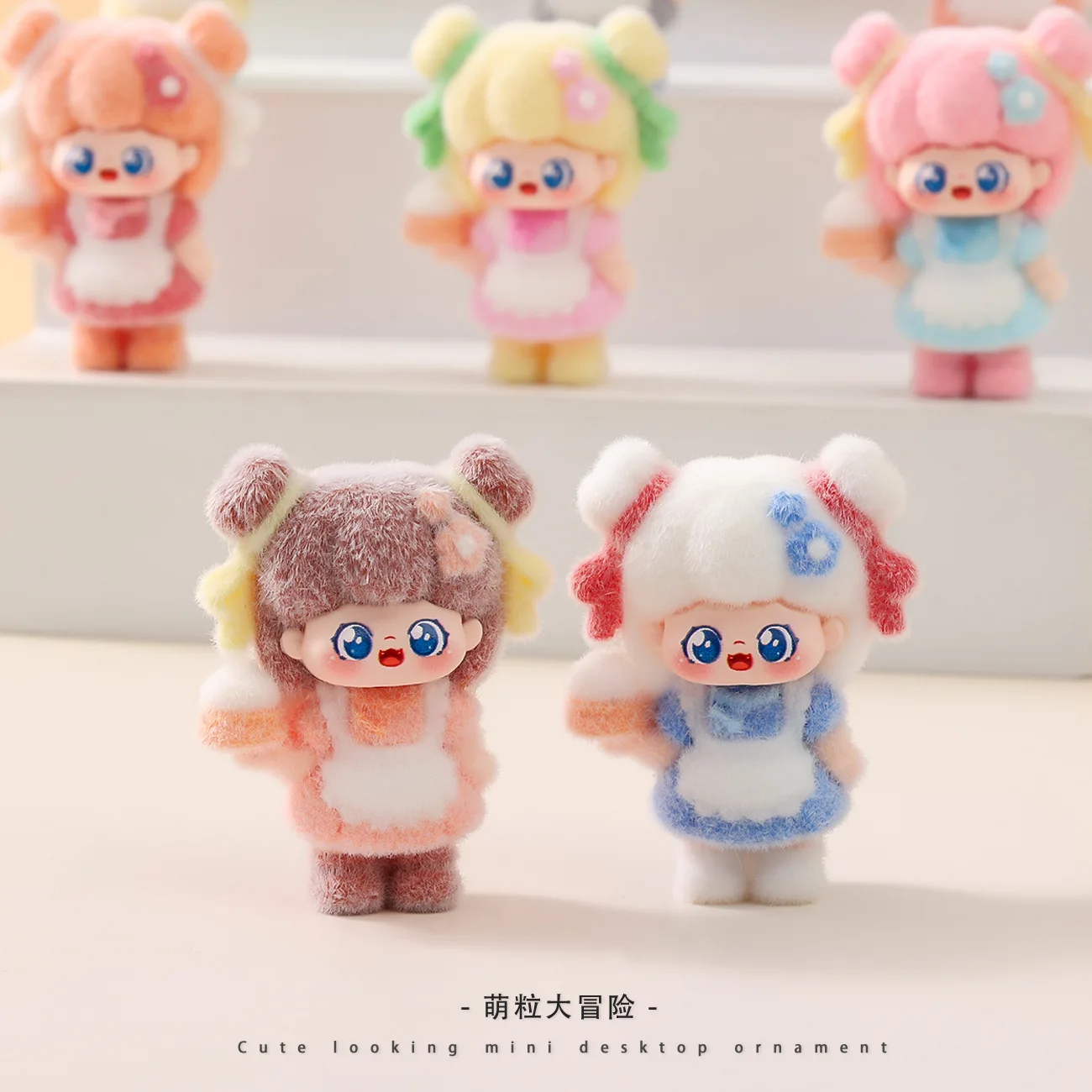 Cartoon Sweet Baby Flocked Cute Doll Tide Play Live Match-up Living Room Desktop Small Ornaments  for gift - view 3