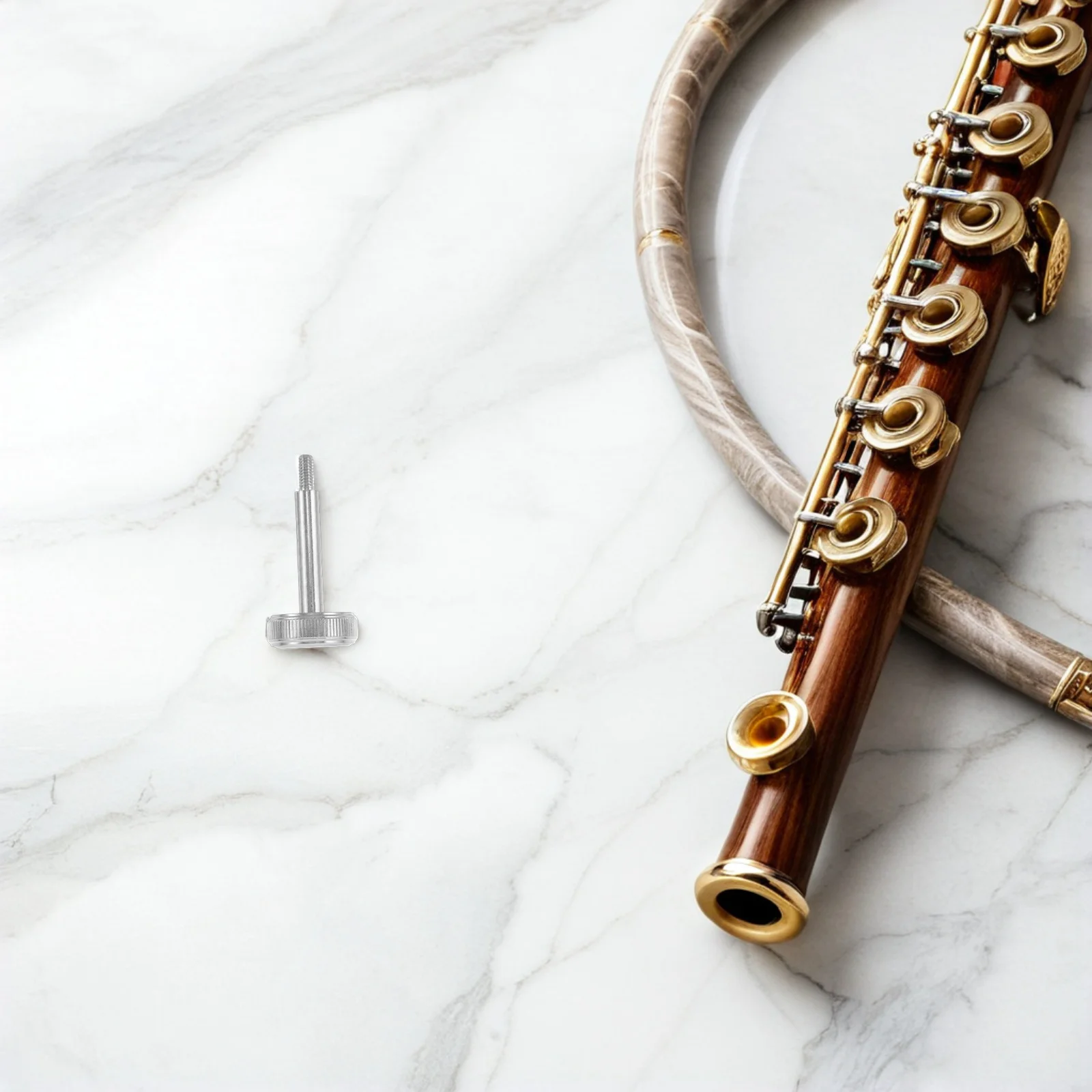 

1Set Trumpet Valve Caps and Finger Buttons Metal Key Replacement Parts High Precision Tuning for Brass Instruments Accessories