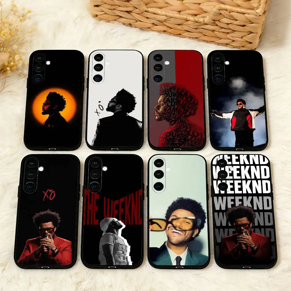 

1pc The W-Weeknd XO Phone Case For Samsung A73,72,71,53,52,51,22,91,80, Soft Black Cover