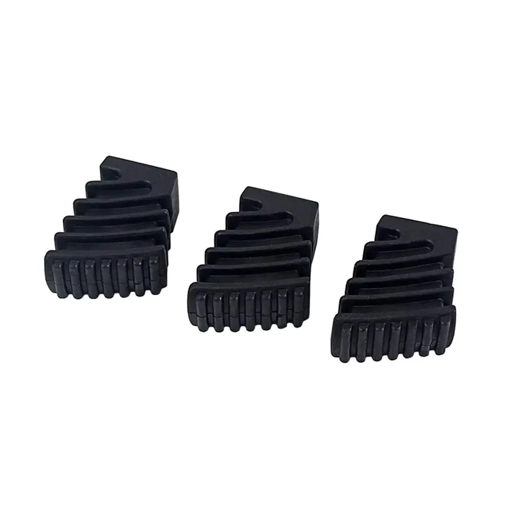 

3 PCS Foot Pads Small Size Drum Leg Protectors Cymbal Stand Bracket Floor Mat Feet Parts Black