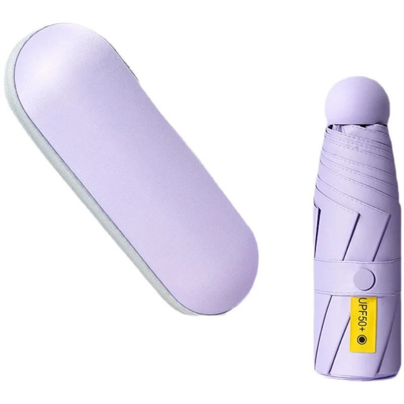 Portable Folding Umbrella,Outdoor Travel Capsule Umbrella,Rain And Sun Protection,Suitable For Both Rainy And Sunny Days,4 Color