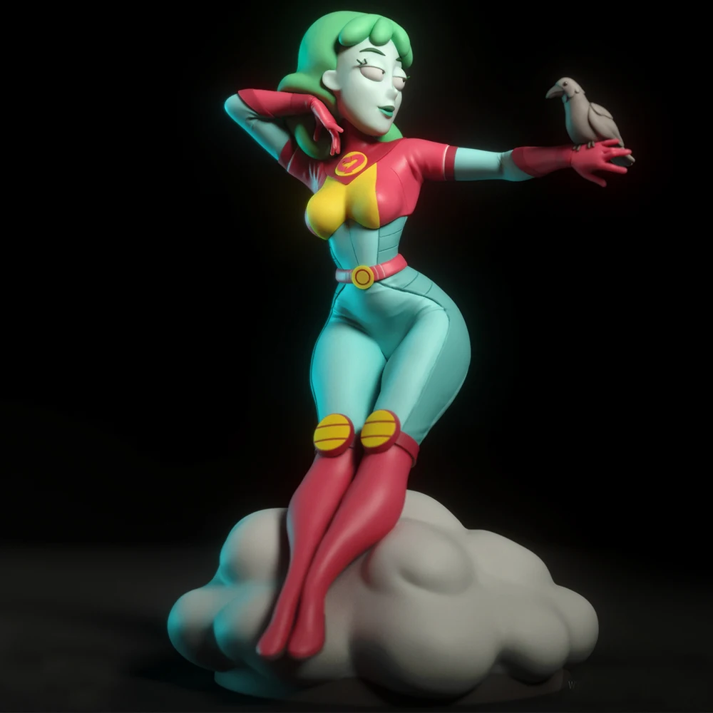 

1:24 High-Detail Aurora Stellarguard Anime Figures | 3D Resin Miniature | Unpainted Valkyrie Model Kit (A1138)