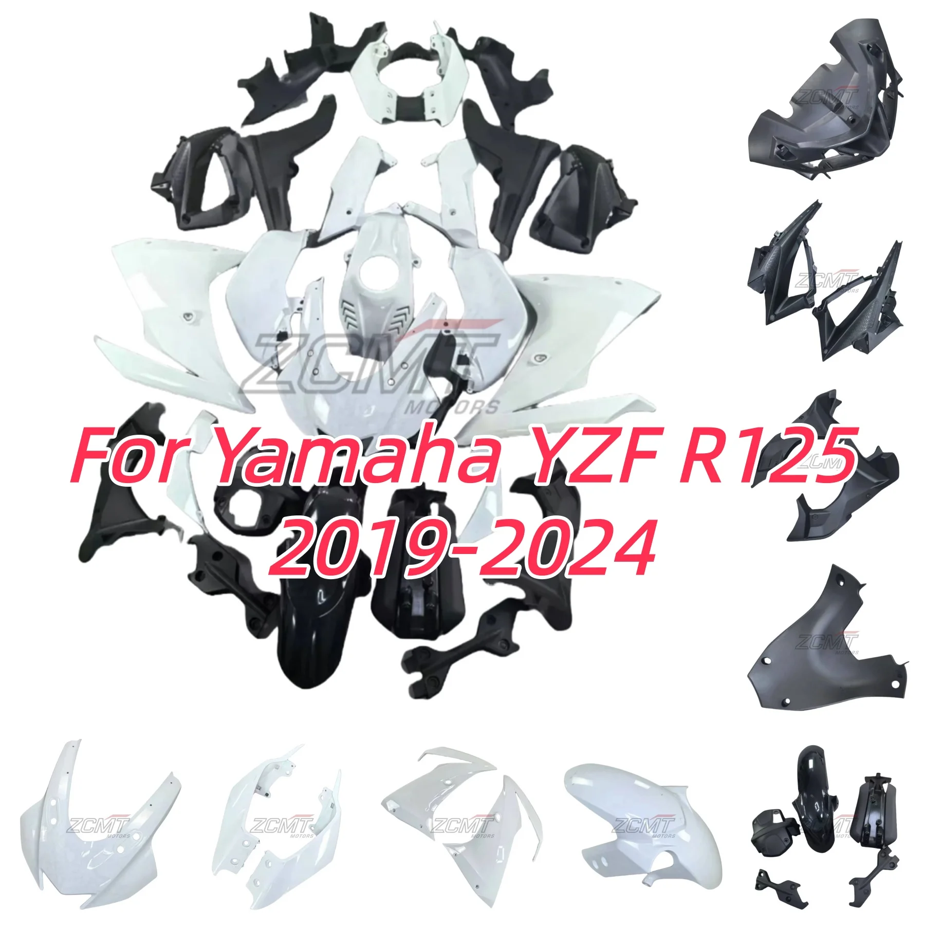

ABS Injection Moto Fairing Kit For Yamaha YZFR125 R125 R15 V3 2019-2024 Motorcycles Fairings YZF-R125 19-24 Bodyframe Cowl Cover