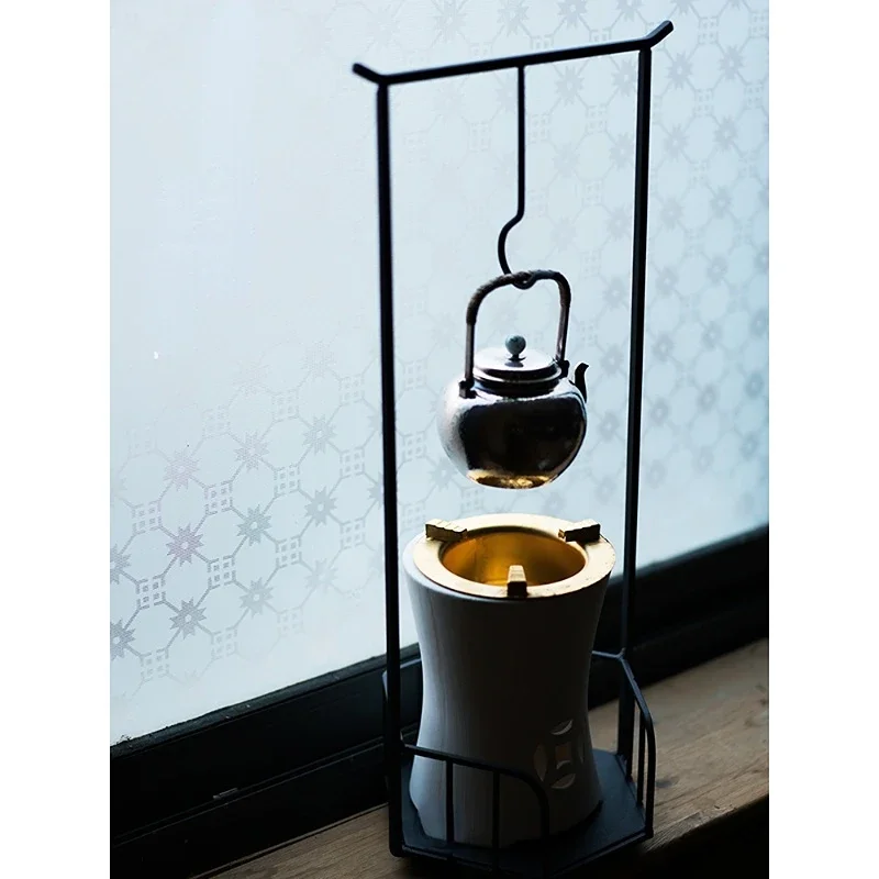 

Retro Style Stove Small Fried Tea Charcoal Stove Tea Room Heater Stove Tea Hanging Pot Stand Household Charcoal