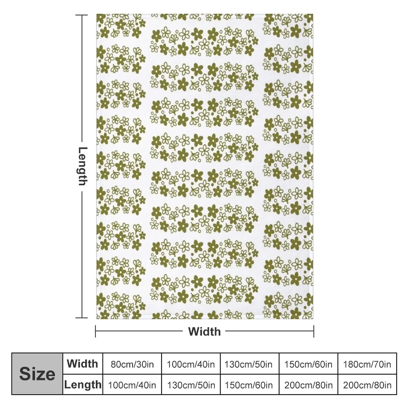 Vintage Pyrex Spring Blossom Design Green Throw Blanket Summer Blanket Blanket For Sofa