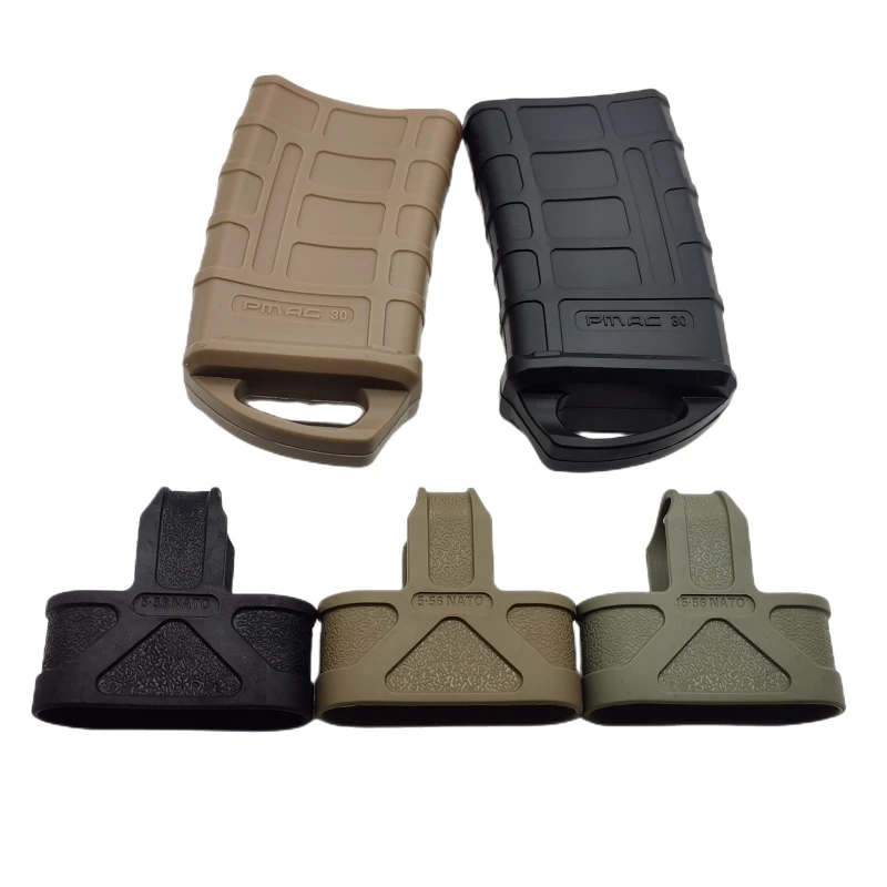 Toys M4/M16 PMAG Fast Magazine Rubber 5.56 Mag Holster Rubber Pouch Sleeve Rubber Slip Cover Tactical Hunting Accessories 1Pcs