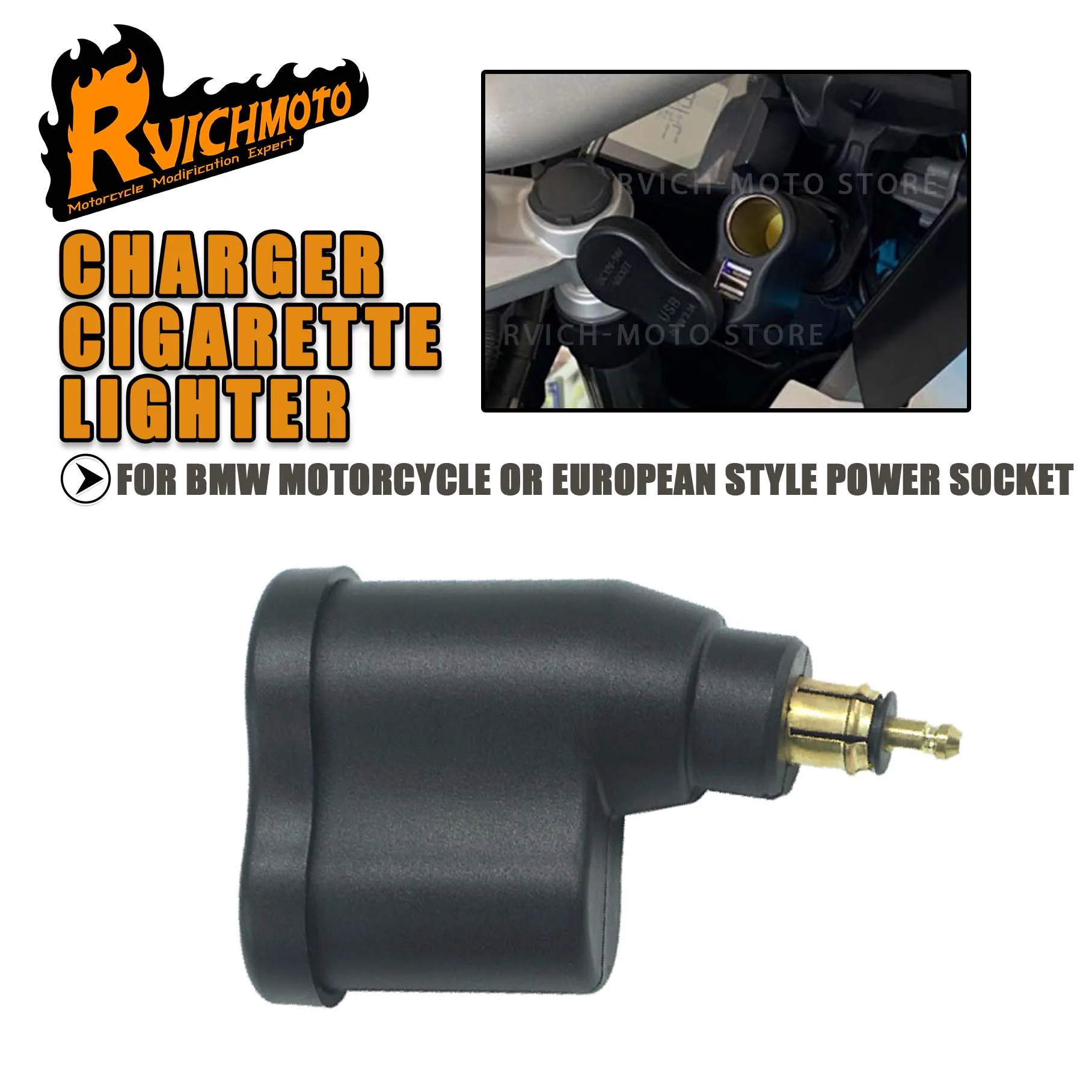 

F800GS F850GS F900XR/R двойное USB зарядное устройство адаптер прикуривателя разъем DIN для BMW R1200RT S1000XR R1250GS R1250 R1200GS